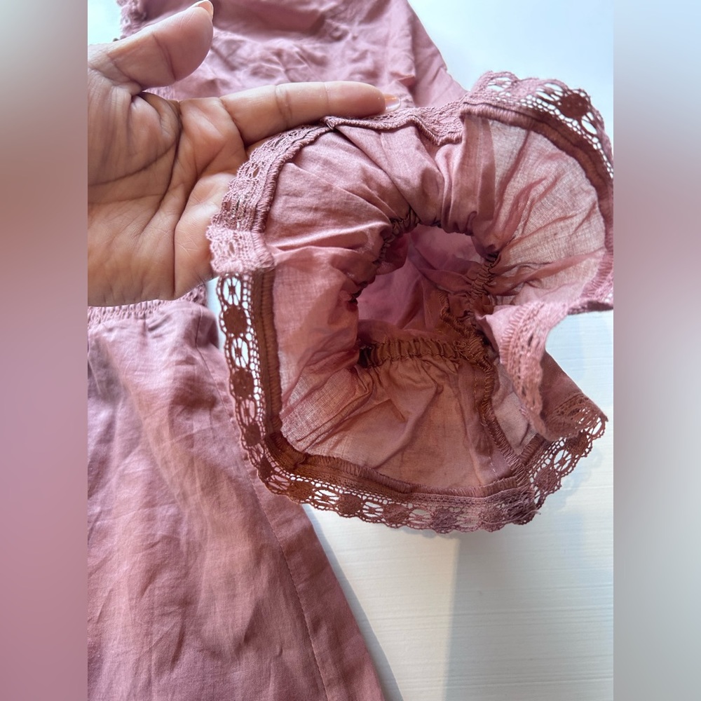 Reformation Pink Puff Sleeve Dress - Picture 7 of 10